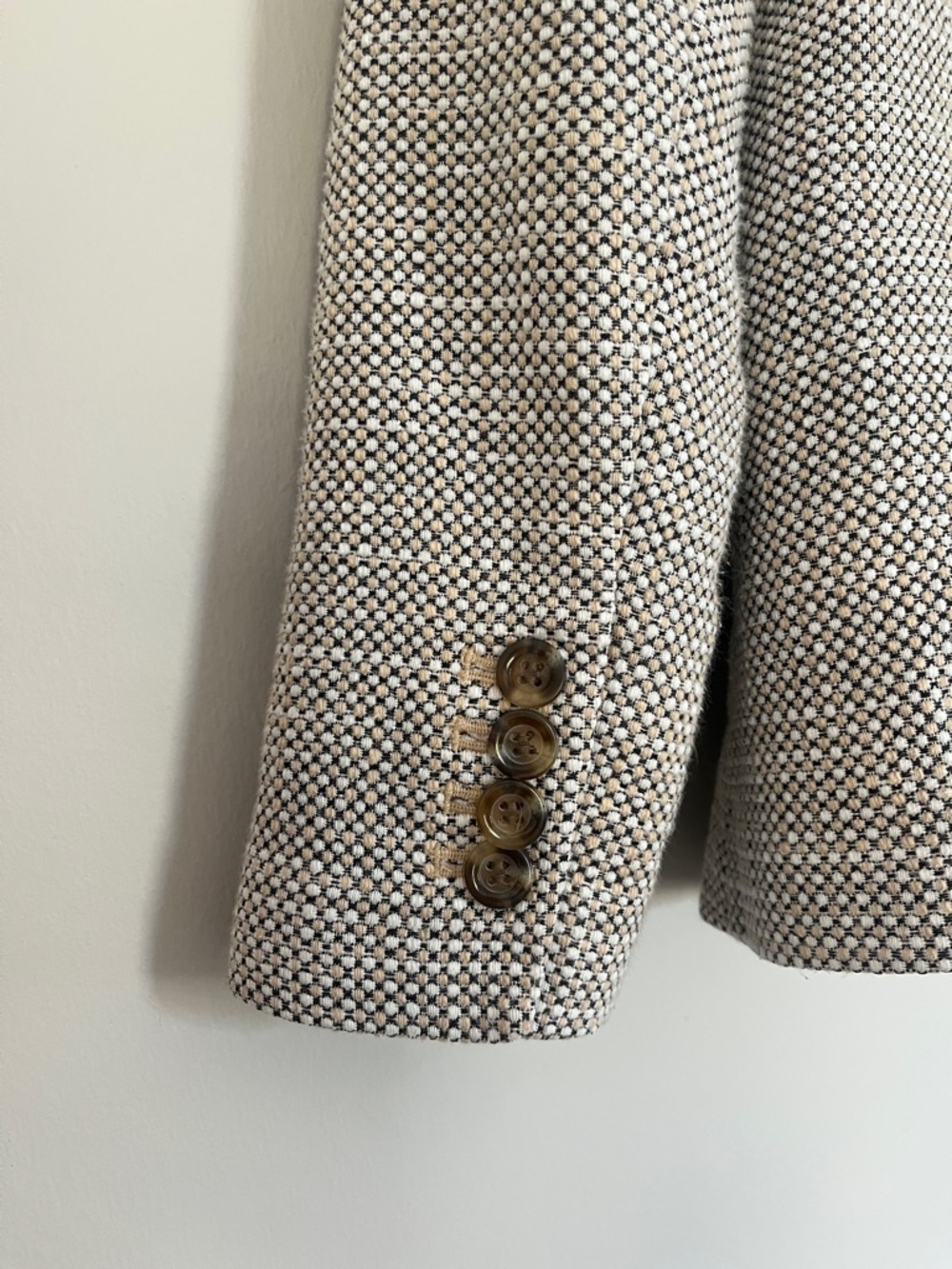 Ann Taylor Textured Single-Button Blazer - Picture 7 of 8